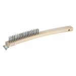 Winco BR-319 14" Wire Brush with Scraper