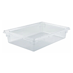 Winco Clear Polycarbonate Food Storage Box, 6" Deep