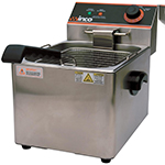 Winco EFS-16 Electric Countertop Single Well Deep Fryer, Used Good Condition