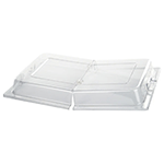 Winco Full Size Hinged Polycarbonate Dome Cover 