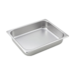 Winco Half Size Stainless Steel Steam Table Pan x 2.5" Deep