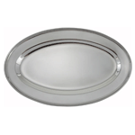 Winco Oval Platter, Stainless Steel - 14"