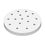 Winco Perforated Round Patty Papers, 5" - Pack of 500