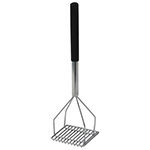 Winco Potato Masher with Plastic Handle, 4-1/2" Square