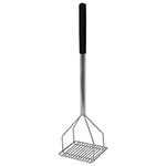 Winco Potato Masher with Plastic Handle, 5-1/4" Square