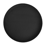 Winco Round Non Slip Black Fiberglass Tray, 14" Diameter