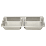 Winco Stainless Steel Divided Full Size Steam Table Pan x 2-1/2