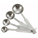 Winco Stainless Steel Measuring Spoons - Heavy Duty ,Set Of 4