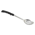 Winco Stainless Steel Perforated Basting Spoon with Stop Hook, 13