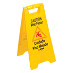 Winco Yellow Wet Floor Caution Sign