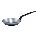 Winco French Style Polished Carbon Steel Fry Pan With Riveted Handle, 9-1/2