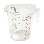 Winware by Winco PMCP-100 Polycarbonate Measuring Cup - 1 Qt. Measuring ...