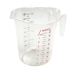Winware by Winco PMCP-400 Polycarbonate Measuring Cup - 4 Qt. Measuring ...