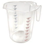 Winware by Winco PMCP-100 Polycarbonate Measuring Cup - 1 Qt. Measuring ...