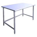 SS18120-CB Work Table All Stainless Steel 18